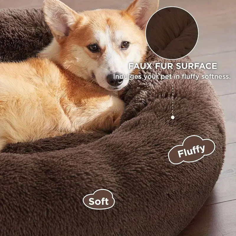 Cama Redonda para Perro y Gato | Suave y Lavable