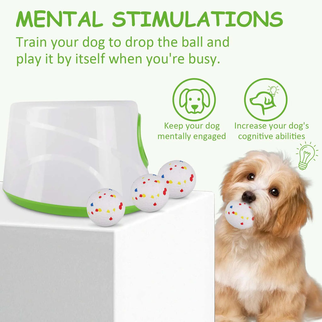 Lanzador Automático de Pelotas para Perros Recargable USB