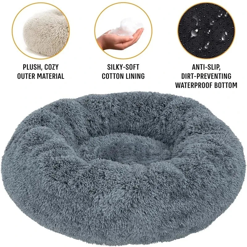 Cama Redonda Premium para Perro | Antiansiedad y Suave