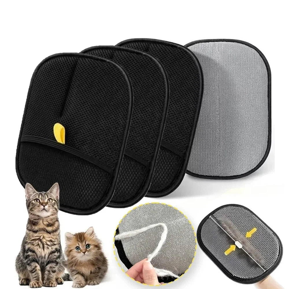Guante Quitapelos Reutilizable de Doble Cara para Perros y Gatos
