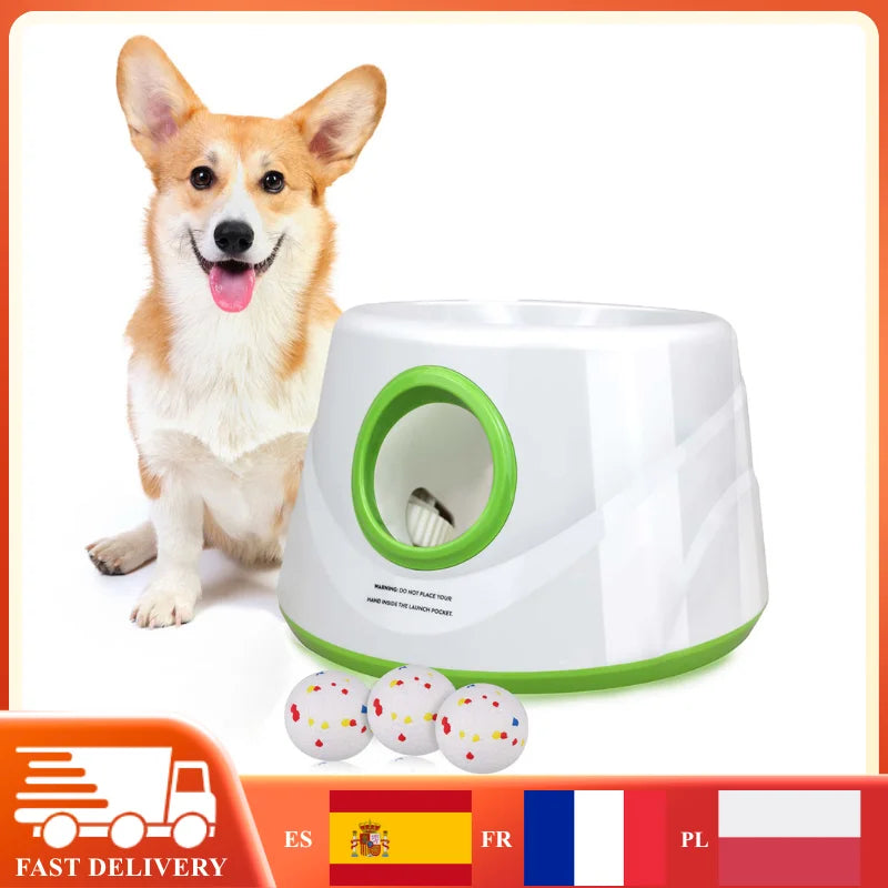 Lanzador Automático de Pelotas para Perros Recargable USB