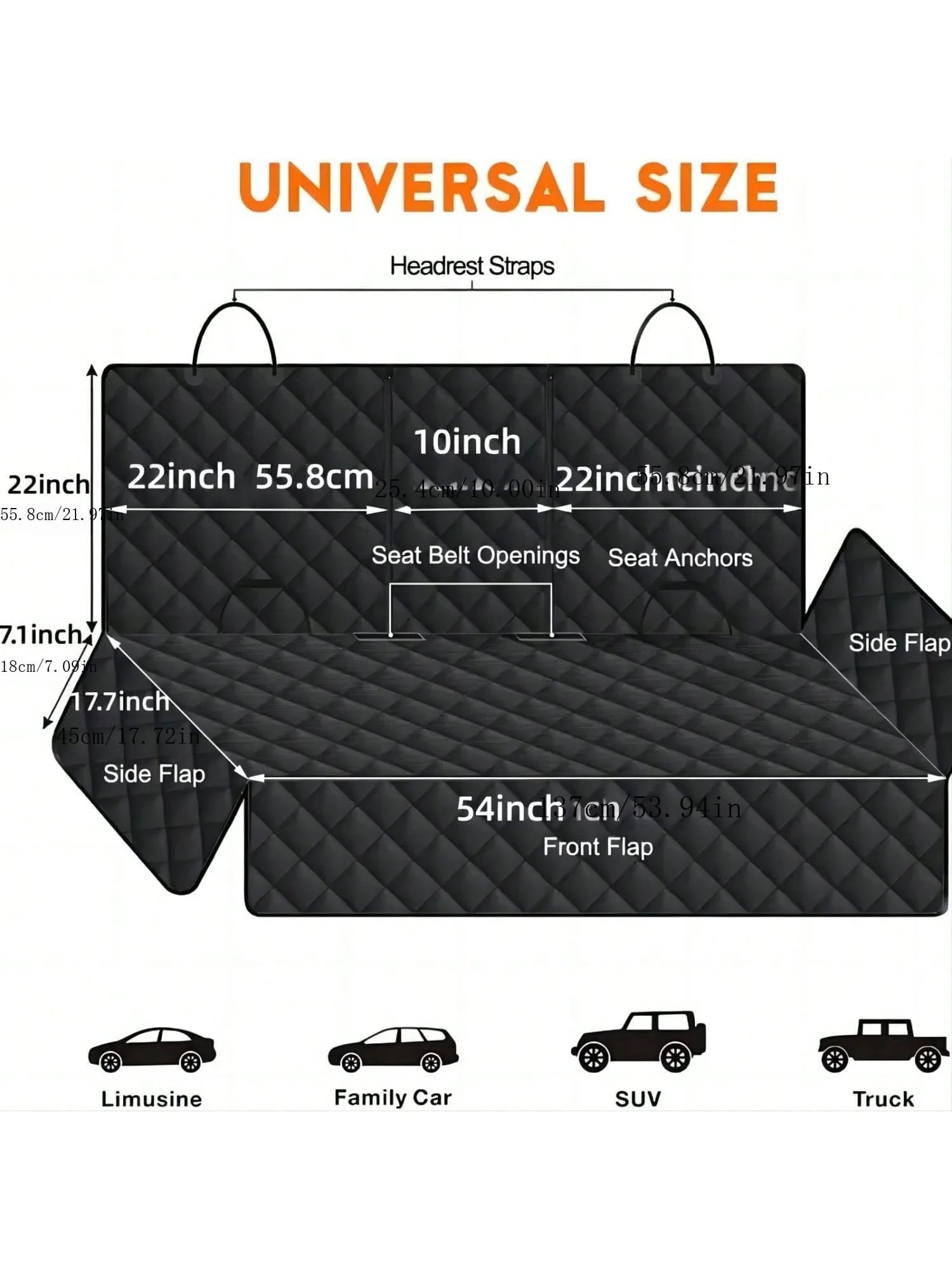 Funda Protectora para Asiento de Coche para Perros – Impermeable