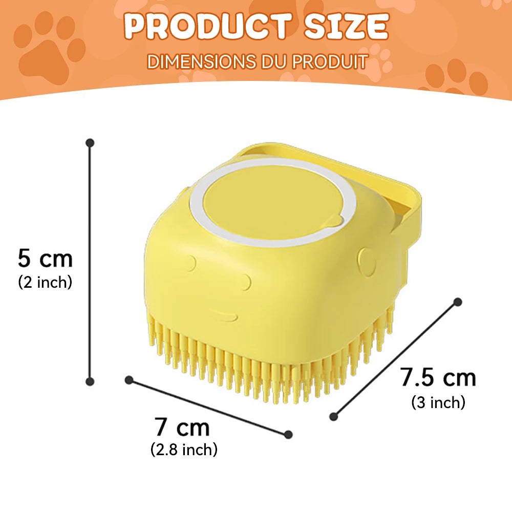 Cepillo de Ducha para Perro | Masaje y Limpieza Profunda