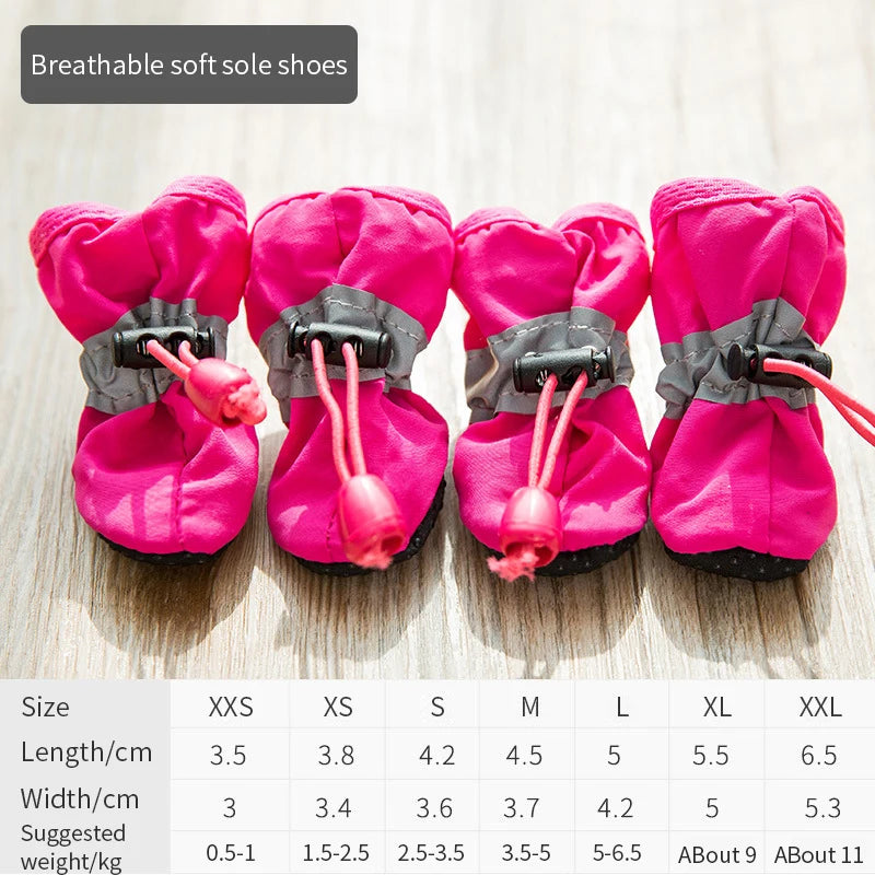 Botas Impermeables Antideslizantes para Perros – Pack de 4