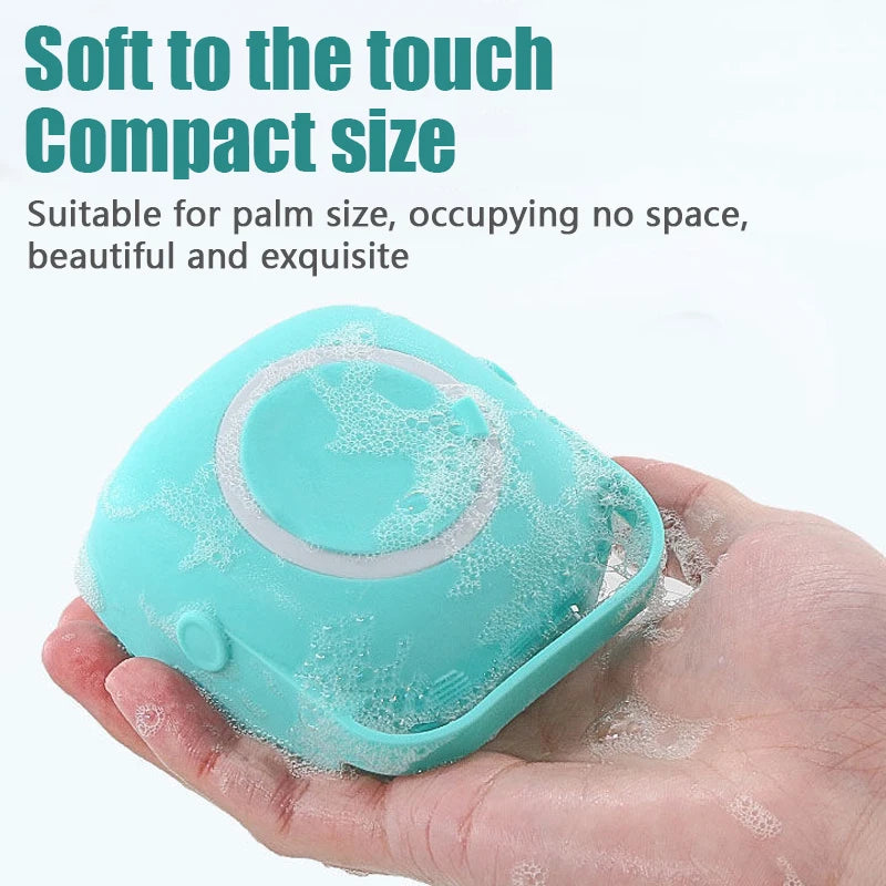 Cepillo de Baño para Perro | Silicona Suave con Dispensador